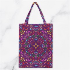 Kaleidoscope Triangle Pattern Classic Tote Bag by Mariart