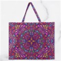 Kaleidoscope Triangle Pattern Zipper Large Tote Bag View1