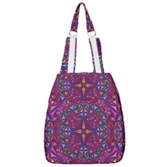 Kaleidoscope Triangle Pattern Center Zip Backpack by Mariart