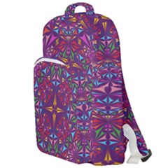 Kaleidoscope Triangle Pattern Double Compartment Backpack by Mariart