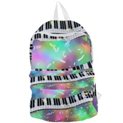 Piano Keys Music Colorful Foldable Lightweight Backpack by Mariart