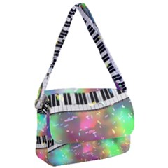 Piano Keys Music Colorful Courier Bag by Mariart