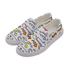 Desktop Pattern Art Graphic Design Women s Canvas Slip Ons by Pakrebo