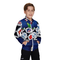 Textile Football Soccer Fabric Windbreaker (kids) by Pakrebo