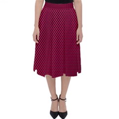 Red Black Pattern Background Classic Midi Skirt by Mariart