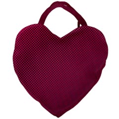 Red Black Pattern Background Giant Heart Shaped Tote by Mariart