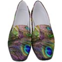 Peacock Feathers Women s Classic Loafer Heels View1