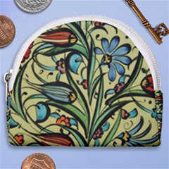 Mosaic Tile Art Ceramic Colorful Horseshoe Style Canvas Pouch by Pakrebo