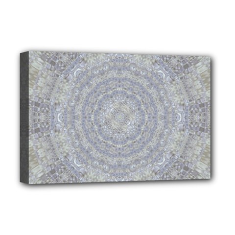 Lace Flower Planet And Decorative Star Deluxe Canvas 18  X 12  (stretched) by pepitasart