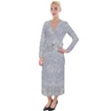 Lace Flower Planet And Decorative Star Velvet Maxi Wrap Dress View1