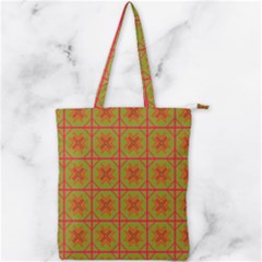 Western Pattern Backdrop Double Zip Up Tote Bag by Mariart