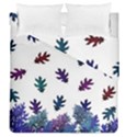 Blue Purple Leaves Duvet Cover Double Side (Queen Size) View2