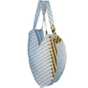 Diagonal Seamless Line Design Giant Heart Shaped Tote View3