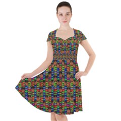 For The Love Of Soul And Mind In A Happy Mood Cap Sleeve Midi Dress by pepitasart