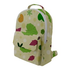 Leaves Background Leaf Flap Pocket Backpack (large) by Mariart