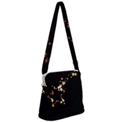 Shooting Star Zipper Messenger Bag by WensdaiAmbrose