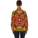 Fractals Graphic Fantasy Colorful High Neck Windbreaker (Women) View2