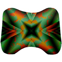 Farbenpracht Kaleidoscope Head Support Cushion by Pakrebo