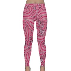 Pattern Doodle Design Drawing Lightweight Velour Classic Yoga Leggings by Pakrebo