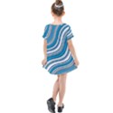 Blue Wave Surges On Kids  Simple Cotton Dress View2