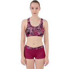 Crimson Swirl Work It Out Gym Set by TopitOff