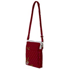 Vivid Burgundy & Heather Multi Function Travel Bag by WensdaiAmbrose