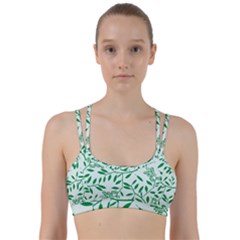 Leaves Foliage Green Wallpaper Line Them Up Sports Bra by Mariart