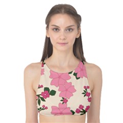 Floral Vintage Flowers Wallpaper Tank Bikini Top by Mariart