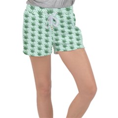 Aloe-ve You, Very Much  Women s Velour Lounge Shorts by WensdaiAmbrose