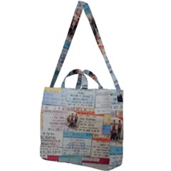 Concert Memorabilia  Square Shoulder Tote Bag by StarvingArtisan