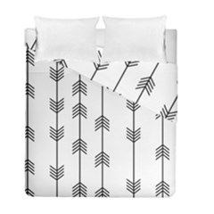 Black And White Abstract Pattern Duvet Cover Double Side (full/ Double Size) by Valentinaart