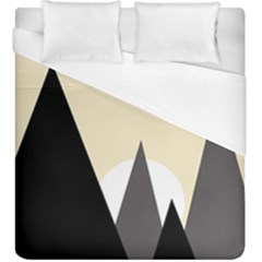 Geometric Landscape Duvet Cover (king Size) by Valentinaart