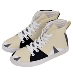 Geometric Landscape Women s Hi-top Skate Sneakers by Valentinaart