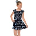 XO Valentines day pattern Kids  Cap Sleeve Dress View1