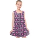 XO Valentines day pattern Kids  Cross Back Dress View1