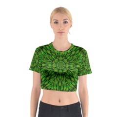 Love The Tulips In The Right Season Cotton Crop Top by pepitasart