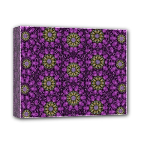 Ornate Heavy Metal Stars In Decorative Bloom Deluxe Canvas 14  X 11  (stretched) by pepitasart