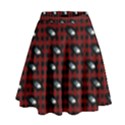 Eyes Red Plaid High Waist Skirt View1