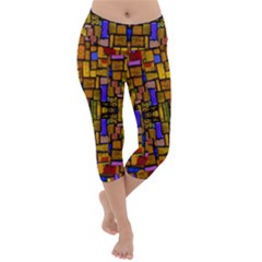 Ml 103 2 Lightweight Velour Capri Yoga Leggings by ArtworkByPatrick