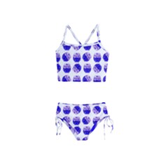 Kawaii Blueberry Jam Jar Pattern Girls  Tankini Swimsuit by snowwhitegirl