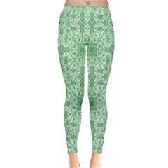 Ornamental Green Inside Out Leggings by snowwhitegirl