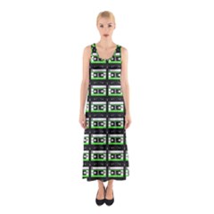 Green Cassette Sleeveless Maxi Dress by snowwhitegirl