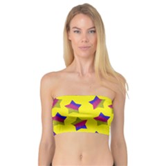 Ombre Glitter  Star Pattern Bandeau Top by snowwhitegirl