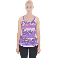 Abstract Pastel Pink Blue Piece Up Tank Top by snowwhitegirl