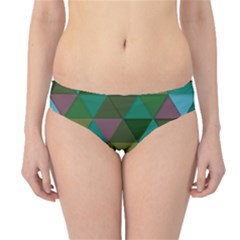 Green Geometric Hipster Bikini Bottoms by snowwhitegirl