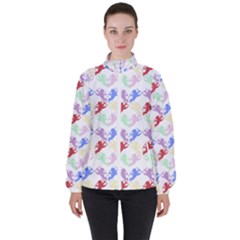 Colorful Cherubs White High Neck Windbreaker (women) by snowwhitegirl