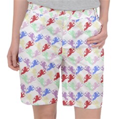 Colorful Cherubs White Pocket Shorts by snowwhitegirl