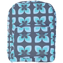 Retro Flower Blue Full Print Backpack by snowwhitegirl