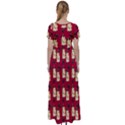 Victorian Skeleton Red High Waist Short Sleeve Maxi Dress View2