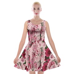 Guadalupe Roses Velvet Skater Dress by snowwhitegirl